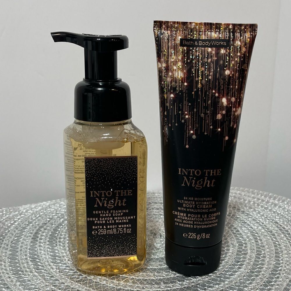 BBW Into The Night Body Cream and Foaming Hand Soap set of 2 NWT